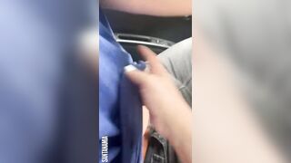 She Tugs On My Cock While I Drive On The Highway