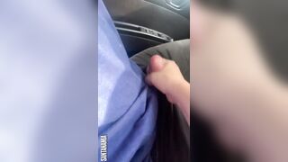 She Tugs On My Cock While I Drive On The Highway