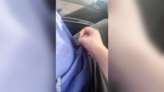 She Tugs On My Cock While I Drive On The Highway