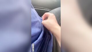 She Tugs On My Cock While I Drive On The Highway