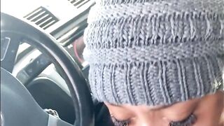 Ebony Babe Sucks Cock Before She Goes Snowboarding