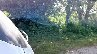 Cumming In Huge Ass White Girl On Side Of Road