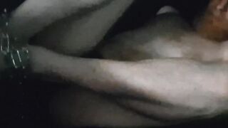 Gay Man Jerking Off His Cock While Trapped In The Trunk Of Car