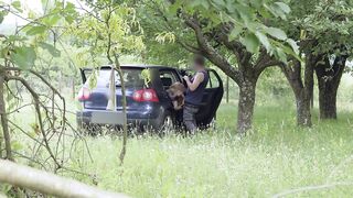 Car Fuck In The Middle Of The Woods