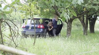 Car Fuck In The Middle Of The Woods
