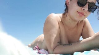 Beach Day Ends In Public Fuck In Car