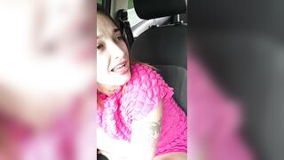 Hispanic Whore Gets Pussy Played With While Husband Drives