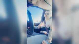 Flashing Tits While On The Freeway