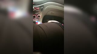 Blonde In Glasses Sucks It During Car Wash