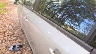 Using Her Car To Fuck Her Ass