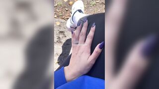 Married Woman Using Her Dildo In Empty Car
