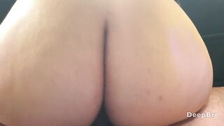 Big Booty MILF Riding In The Backseat