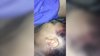 Ebony MILF Munching On The Cock In The Car