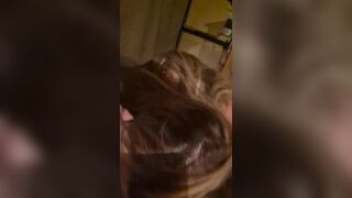 Blonde MILF Sucking Cock In The RV