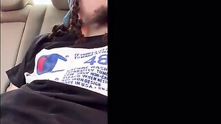 Black Couple Passionate Backseat Fun